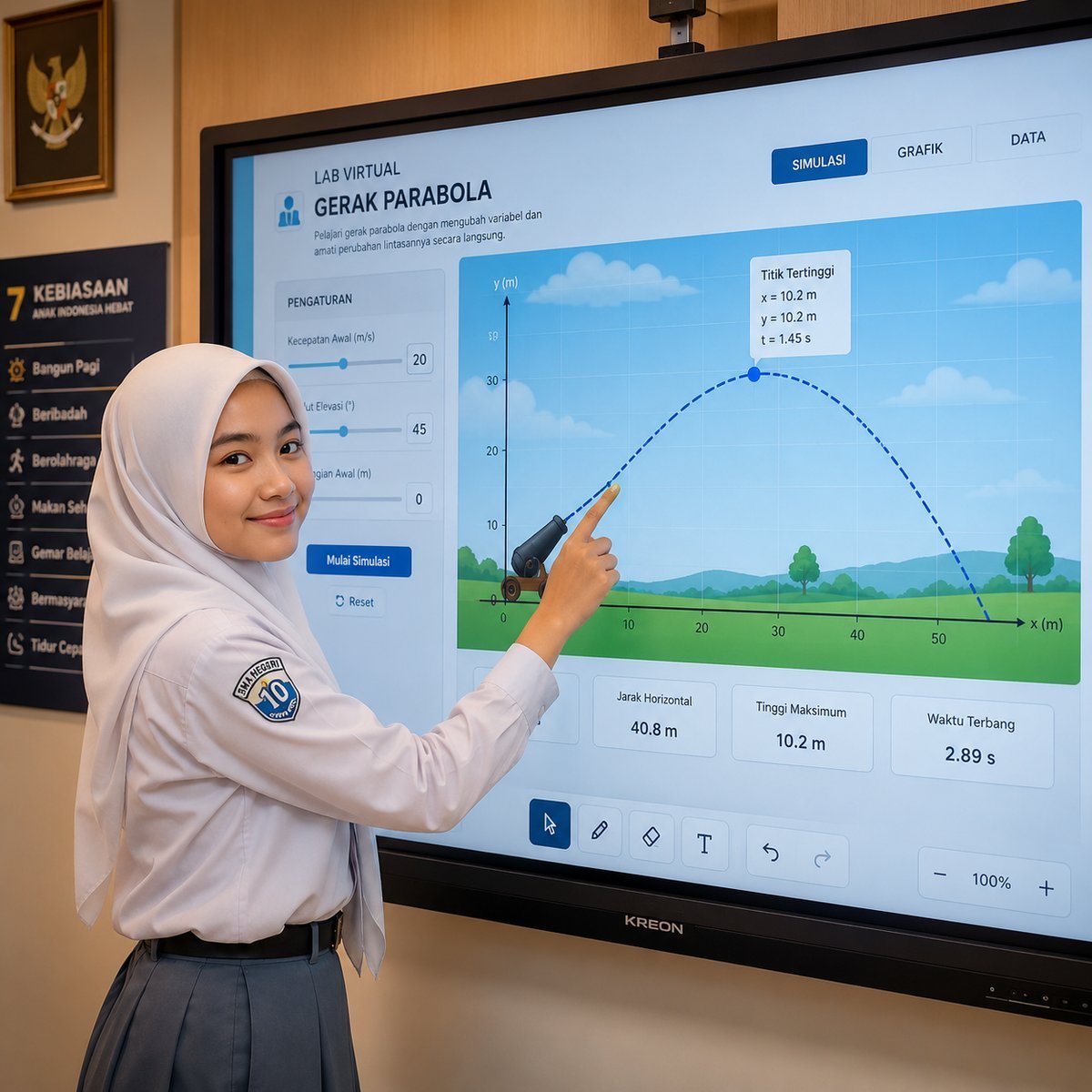 Siswa SMA menggunakan LabMaya.id untuk simulasi laboratorium virtual
