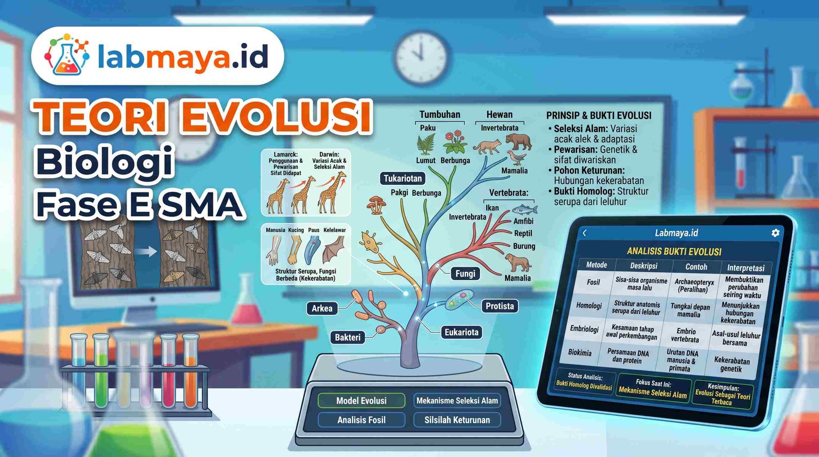 Media pembelajaran Evolusi dan Bukti Fosil