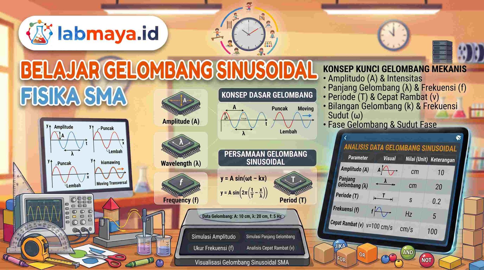 Simulasi Gelombang Sinusoidal